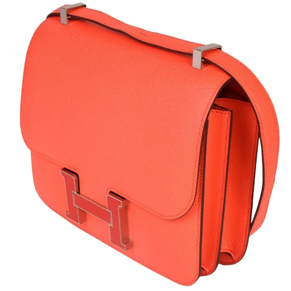 HERMES Constance 3 24 Rose Texas Vaux Epson Y stamped silver lacquer hardware... - Picture 2 of 7